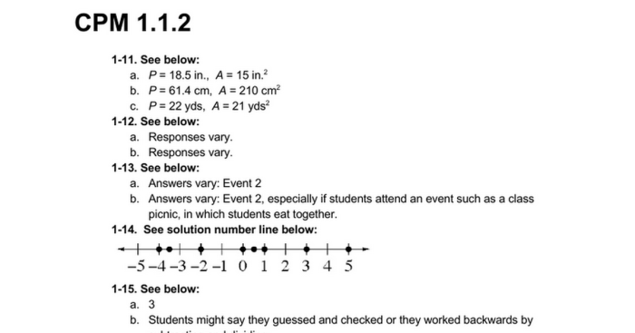 Course 3 cpm answer key