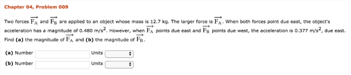 Forces acting object angles numerical